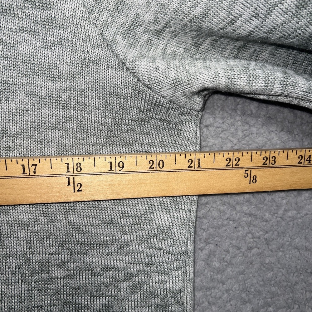 Lands' End Tunic Sweater Women's Size M (10-12)‎ Gray Fleece Cowl Neck Pullover - Picture 9 of 9